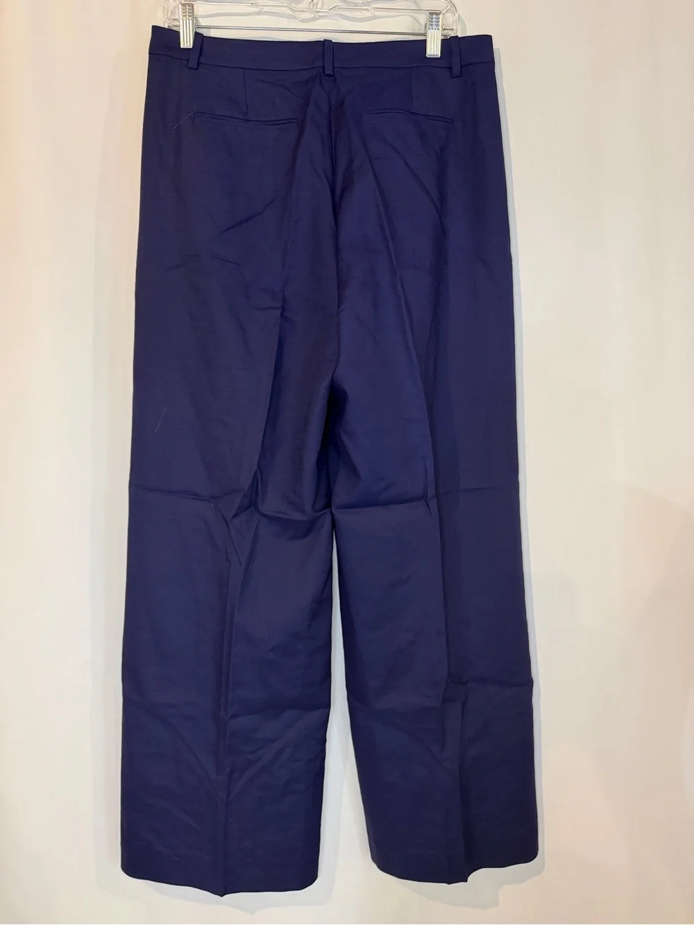 J.Crew Essential wide-leg pant in Gramercy linen blend in dark ink